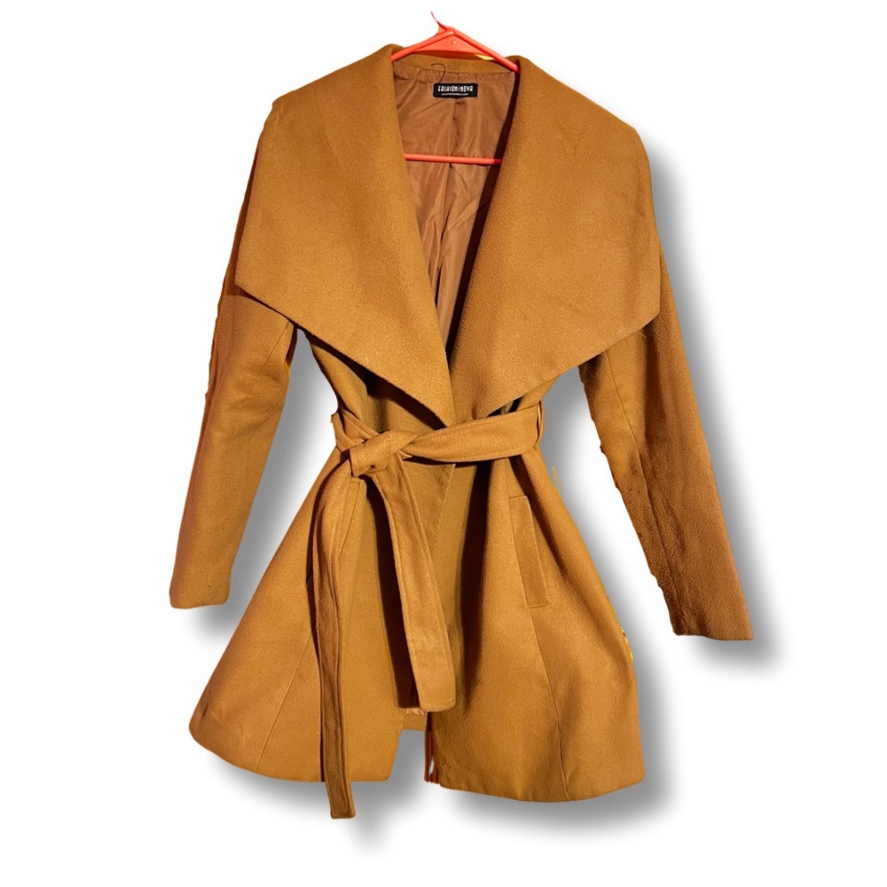 SOLD — Caramel Trench Coat - Picture 1 of 6